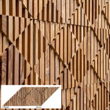 Teak Wood Wall Panels - Blend Teak 1sqm Box