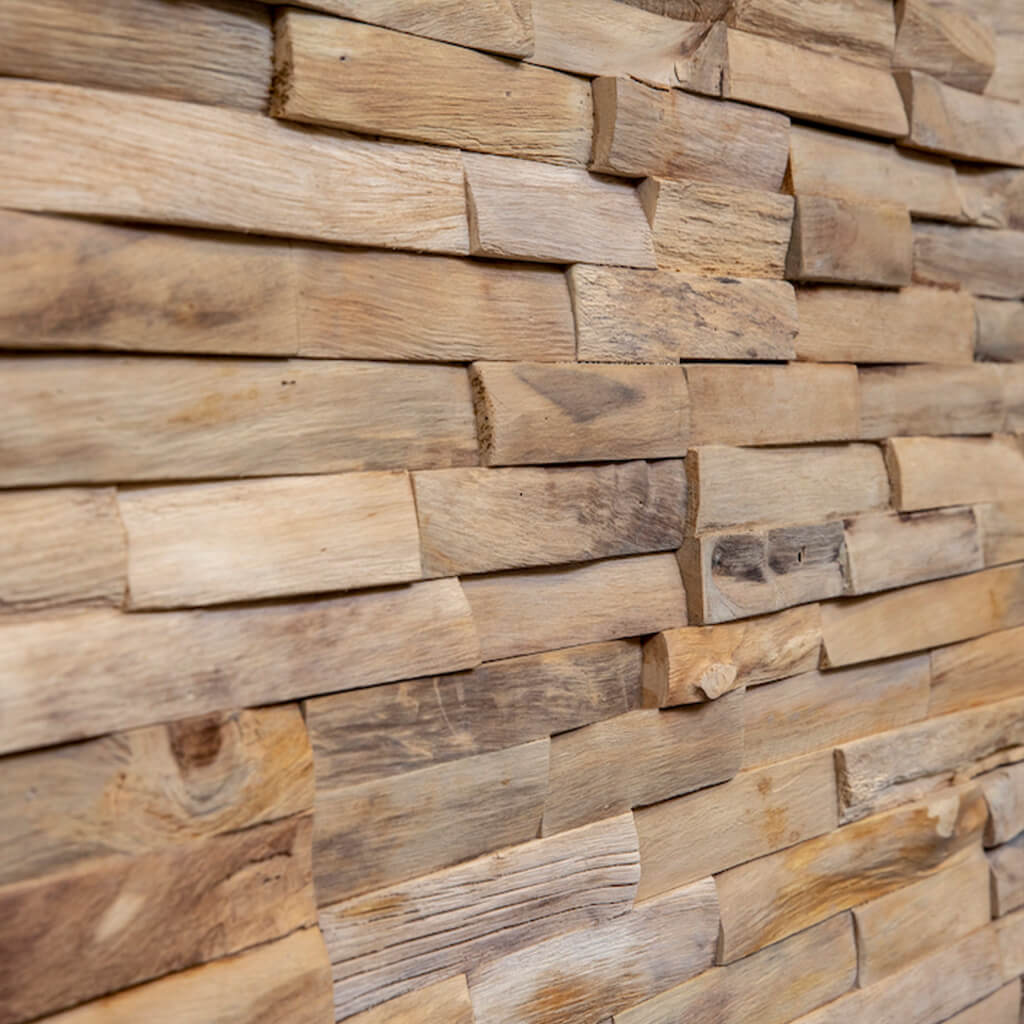 Teak Wood Wall Panels - Java Teak 1sqm Box