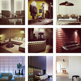 3D easy install wall panel Cubes used in 9 different interiors from shops and hotels to residential spaces.