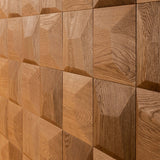 This image is of just the 3D square wall panels installed next to each other.