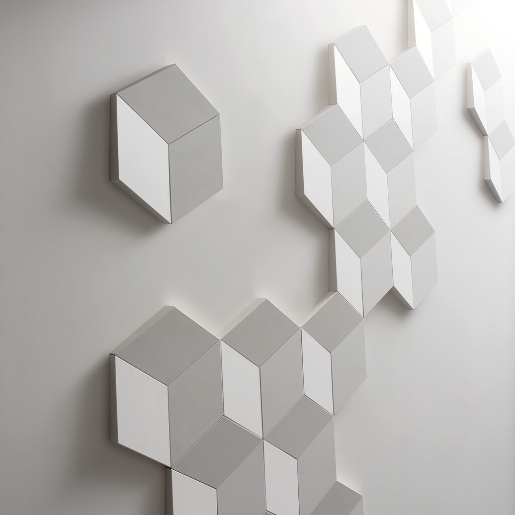 Prorac 3D Wall Art - Rhombus SQM Packs (Incl Adhesives)