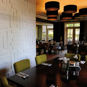 3D wall panel Bricks used within a restaurant interior.