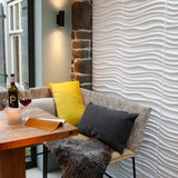 Waved 3d wall panels for the home. Perfect diy project to add a decorative element to your walls