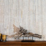 Wood wall panelling in real reclaimed timber