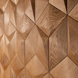 A wall in which the wooden Caro wall panels are installed next to each other. The Caro panels cover the full image.