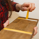 Demonstrating self adhesive panel