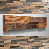 Close up of wooden wall panelling able to order